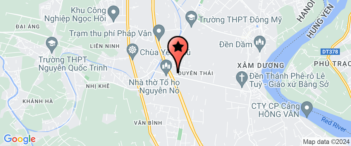 Map go to Duyen Thai Secondary School