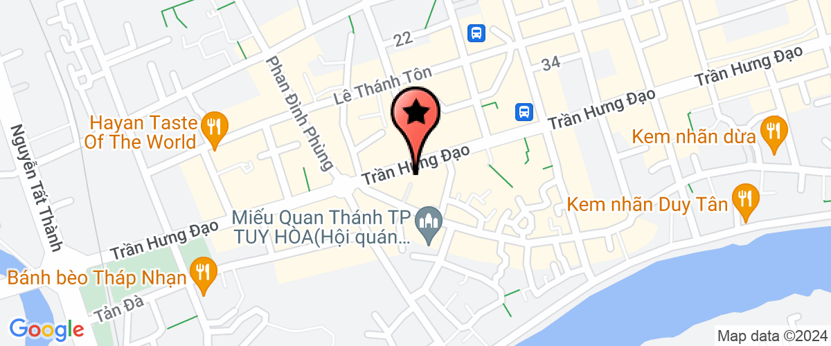 Map go to Phu Yen High Technology Food Processing Limited Company