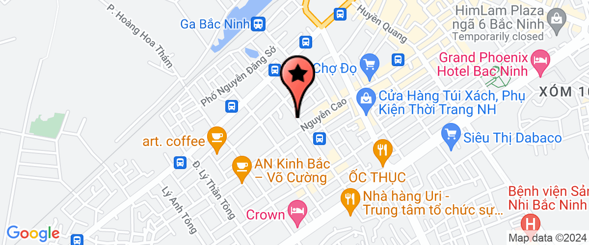 Map go to Hoa Vien Bac Ninh Hotel Company Limited