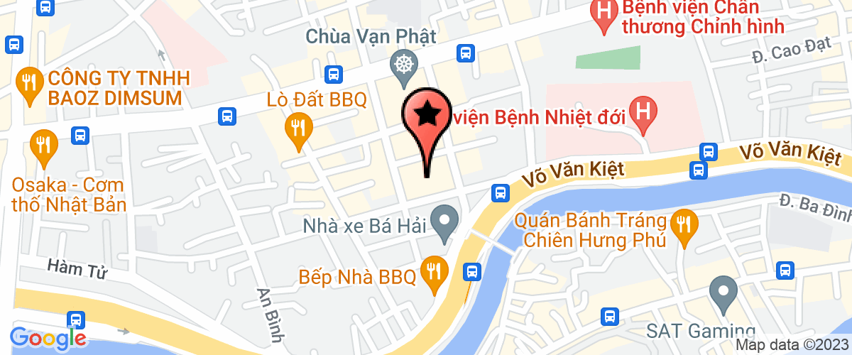 Map go to Vang Bach Kim Business Private Enterprise