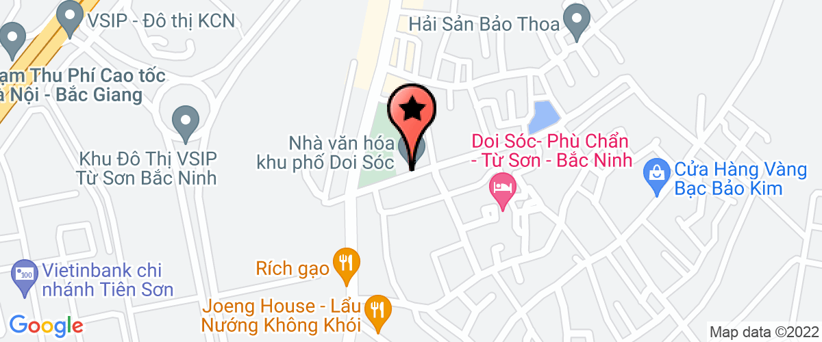 Map go to thuong mai va dich vu Nam Tu Son Company Limited