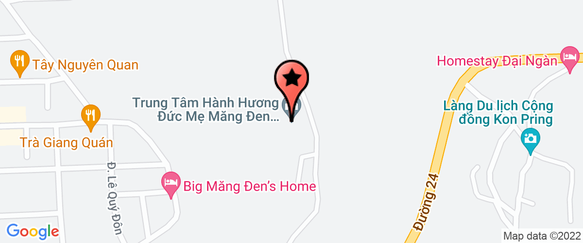 Map go to Lan Rung Mang Den Co-operative
