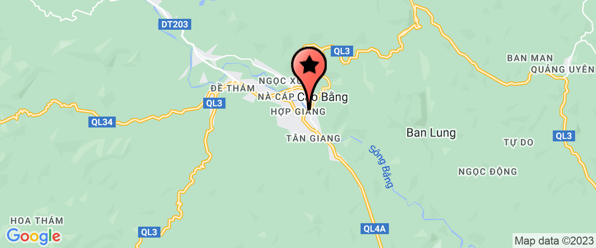 Map go to Hong Quang Cao Bang Private Enterprise