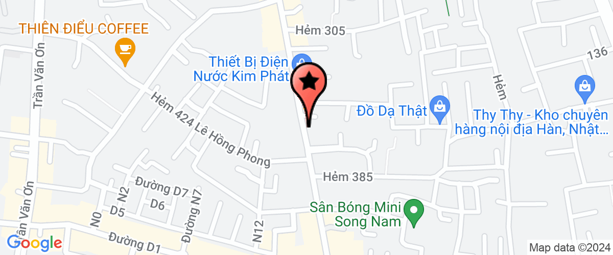 Map go to anh Sao Phuong Dong Company Limited