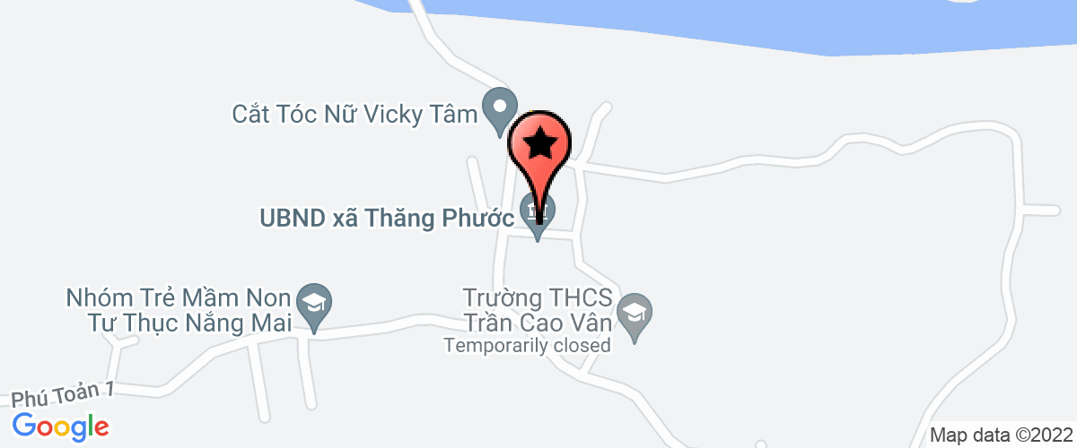 Map go to Uy ban nhan dan xa Thang Phuoc