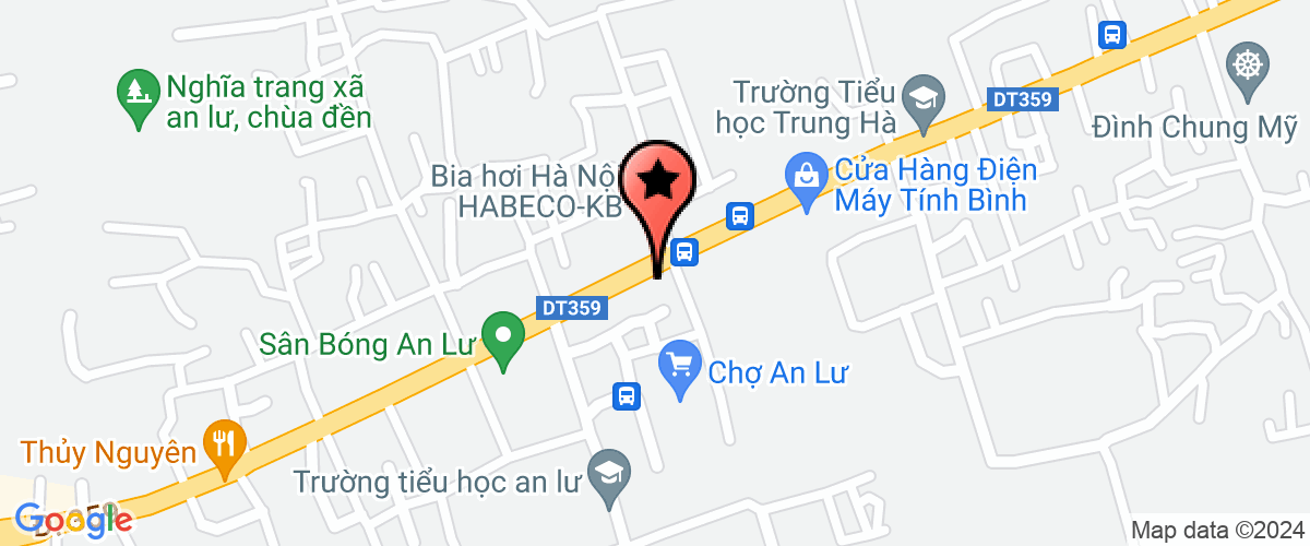 Map go to Thinh An Transport Trading Joint Stock Company