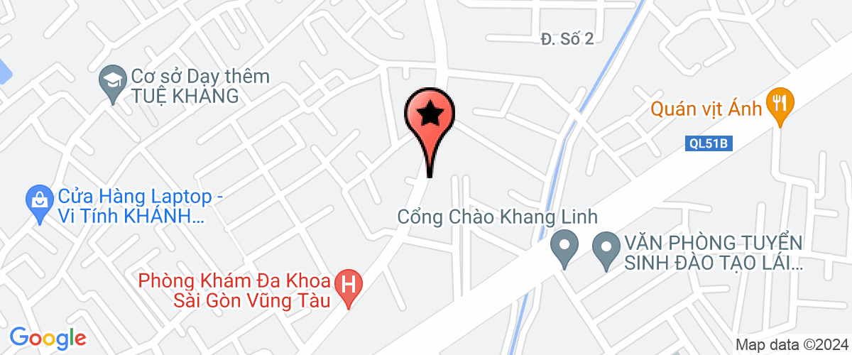 Map go to Doanh nghiep TN Huyen Giang