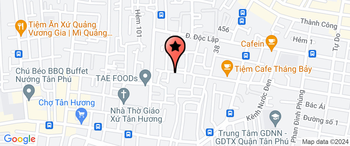 Map go to Hoang Ngoc Trading Production Investment Company Limited