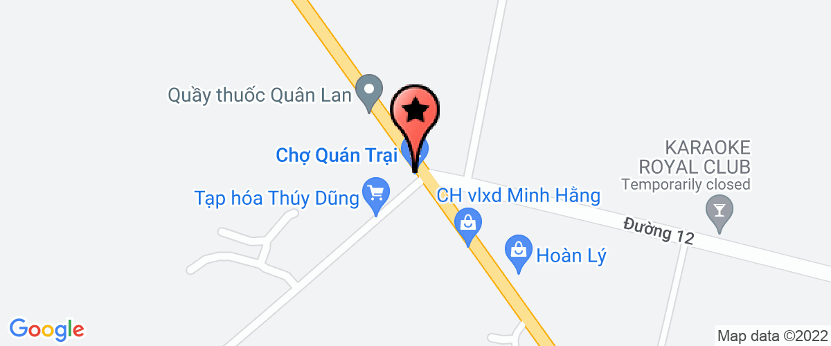 Map go to Quan Trai Service Trading Company Limited