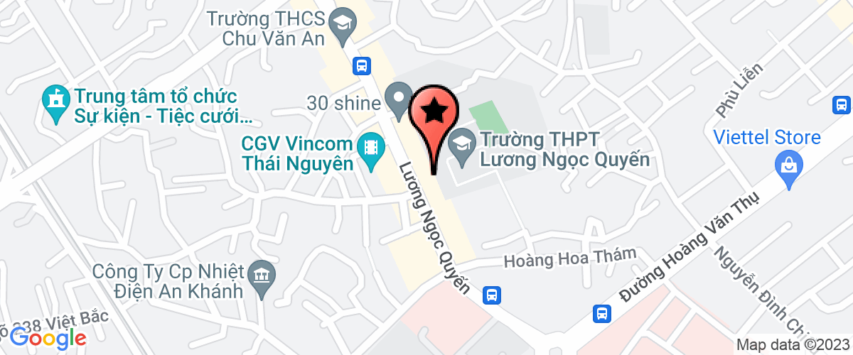 Map go to Trang Phuong Thai Nguyen Company Limited