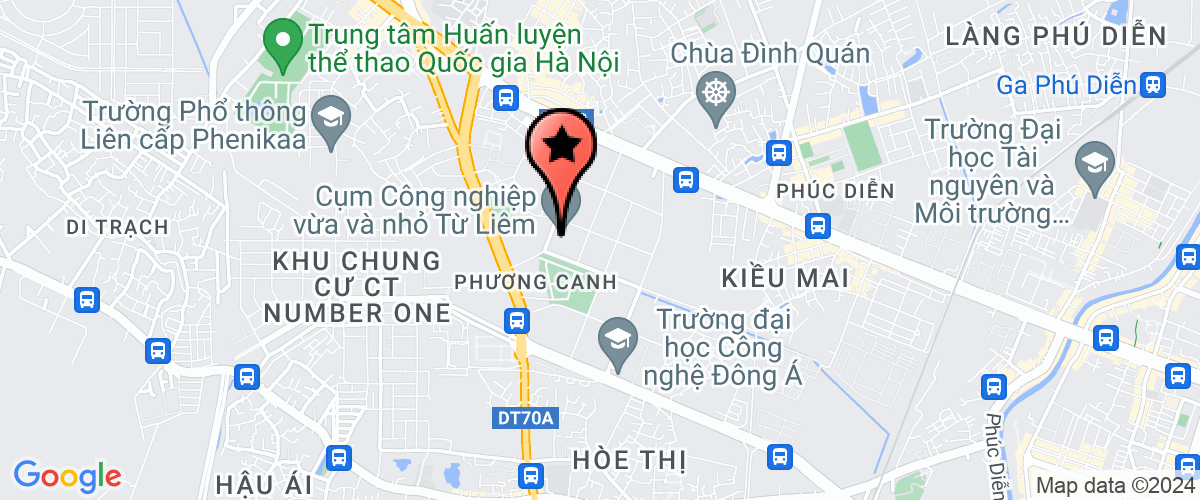 Map go to Tu Liem Urban Environment Service Joint Stock Company