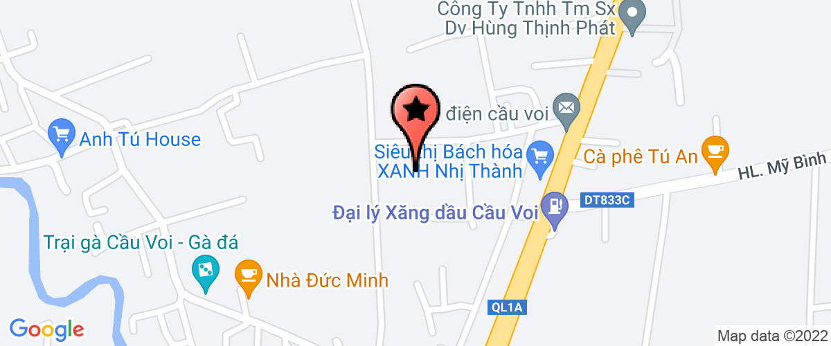 Map go to Thao Nhi Private Enterprise
