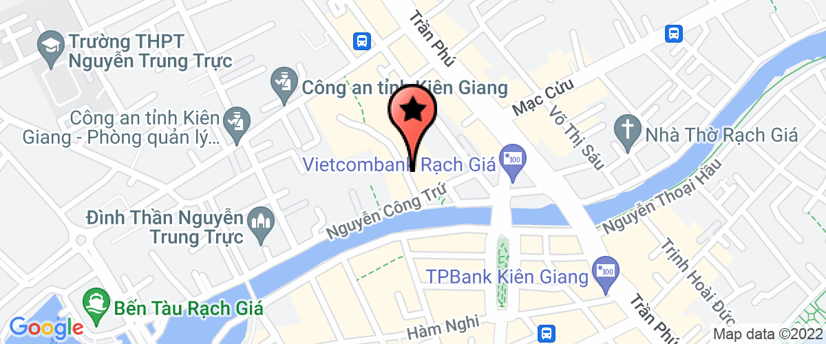 Map go to Nha thieu nhi Kien giang Province