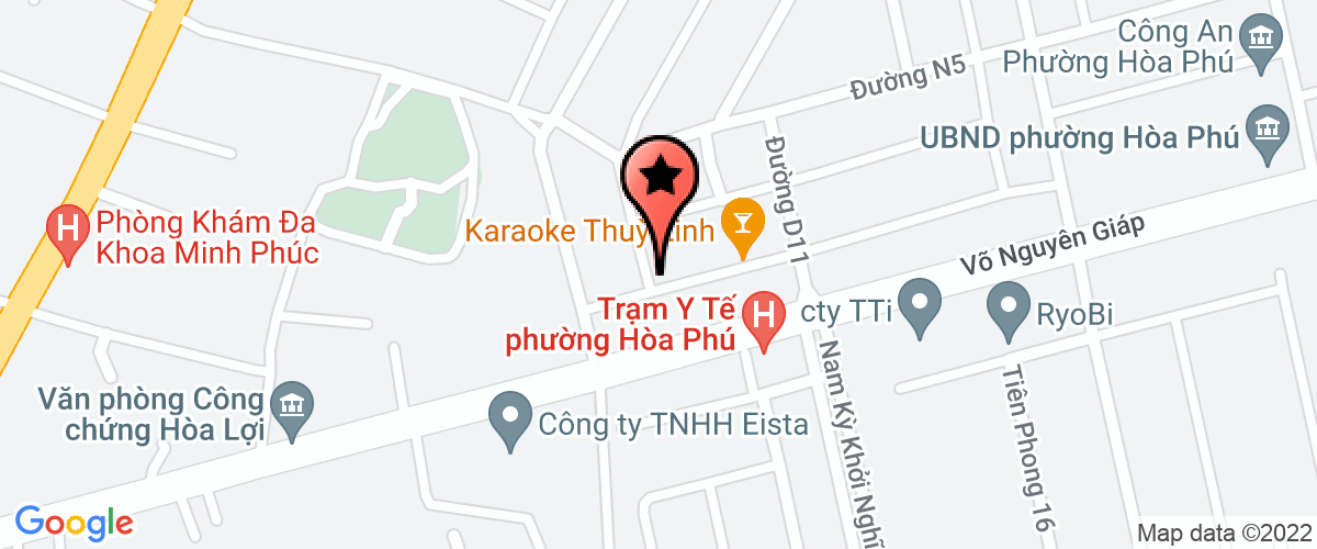 Map go to Hoa Huong Duong Computer Foreign Language Company Limited