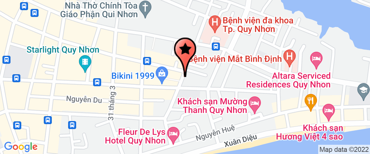 Map go to Binh Dinh Traffic Construction Project Management