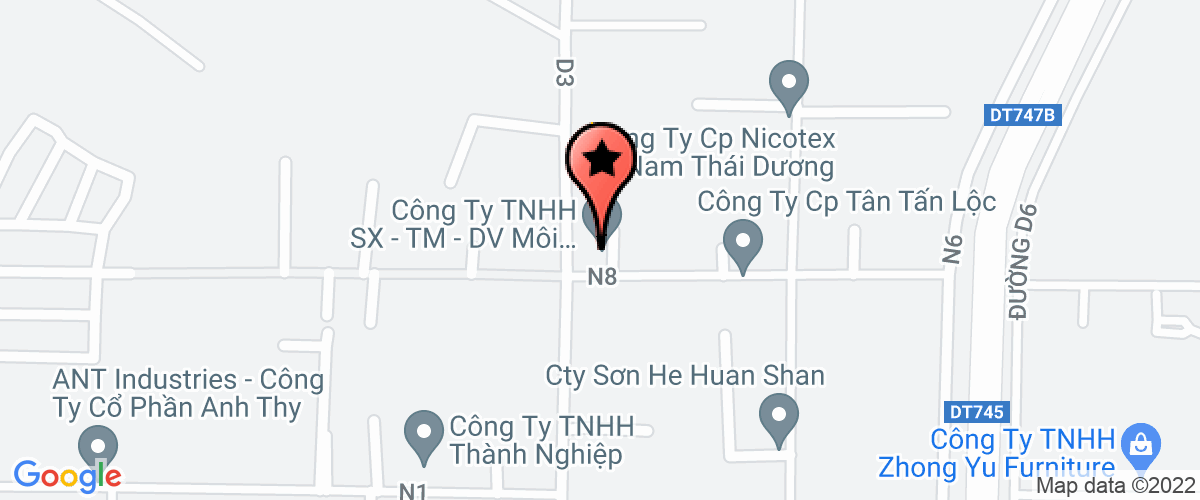 Map go to Viet Xanh Environmental Service Trading Production Company Limited