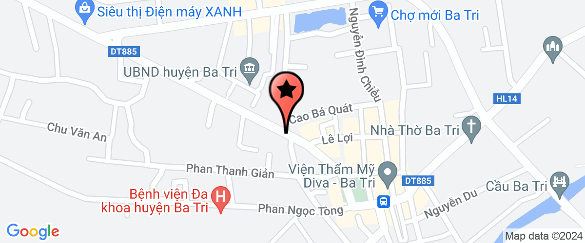 Map go to Hoi Cuu Thanh Nien Xung Phong Ba Tri District