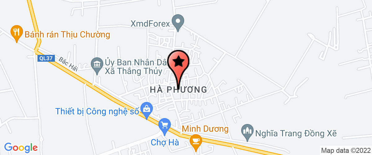 Map go to Thang Thuy Elementary School