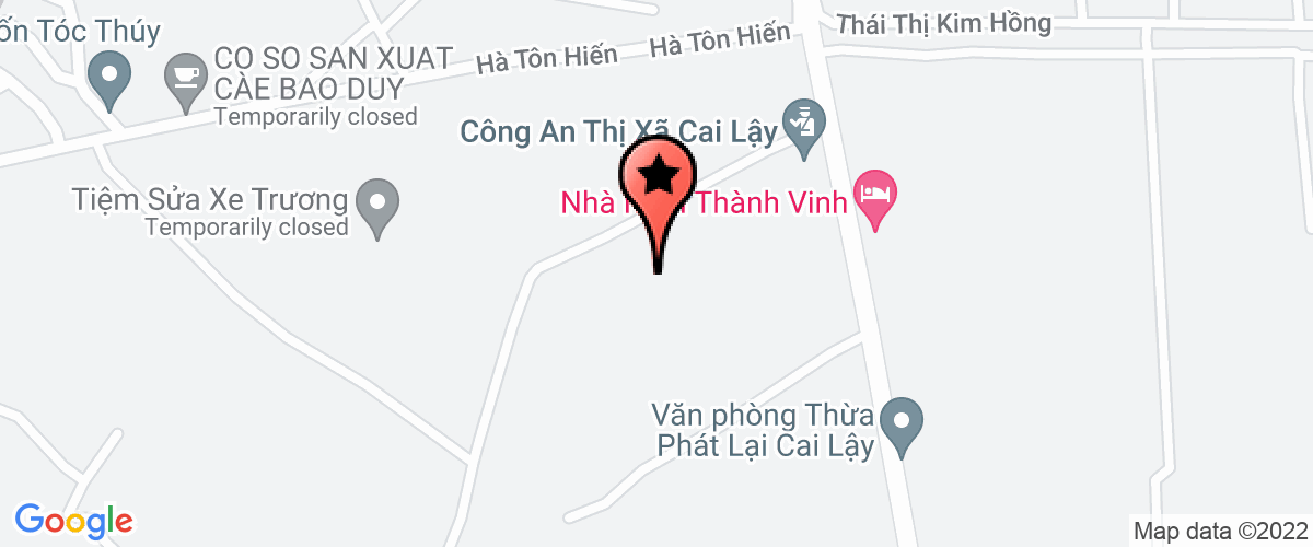 Map go to Chi cuc Thi hanh an dan su thi xa Cai Lay