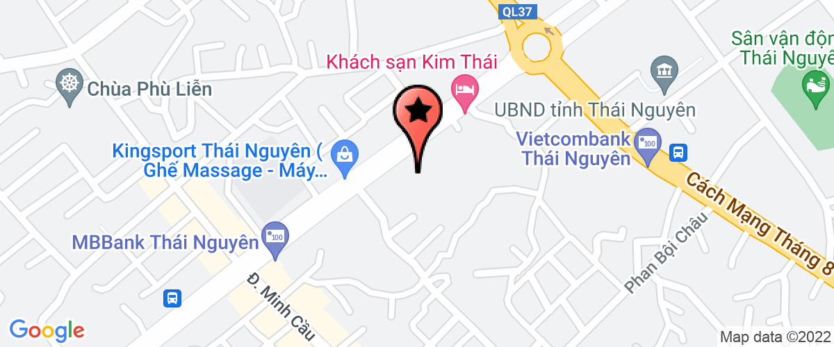 Map go to Viet Bac Production Investment & Trading Joint Stock Company