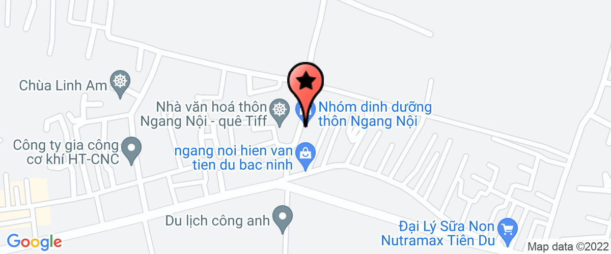 Map go to Vinh Thinh Bac Ninh Joint Stock Company