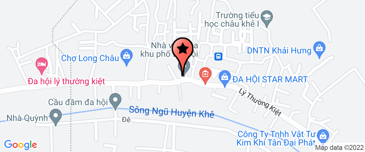 Map go to Chau Khe 1 Elementary School