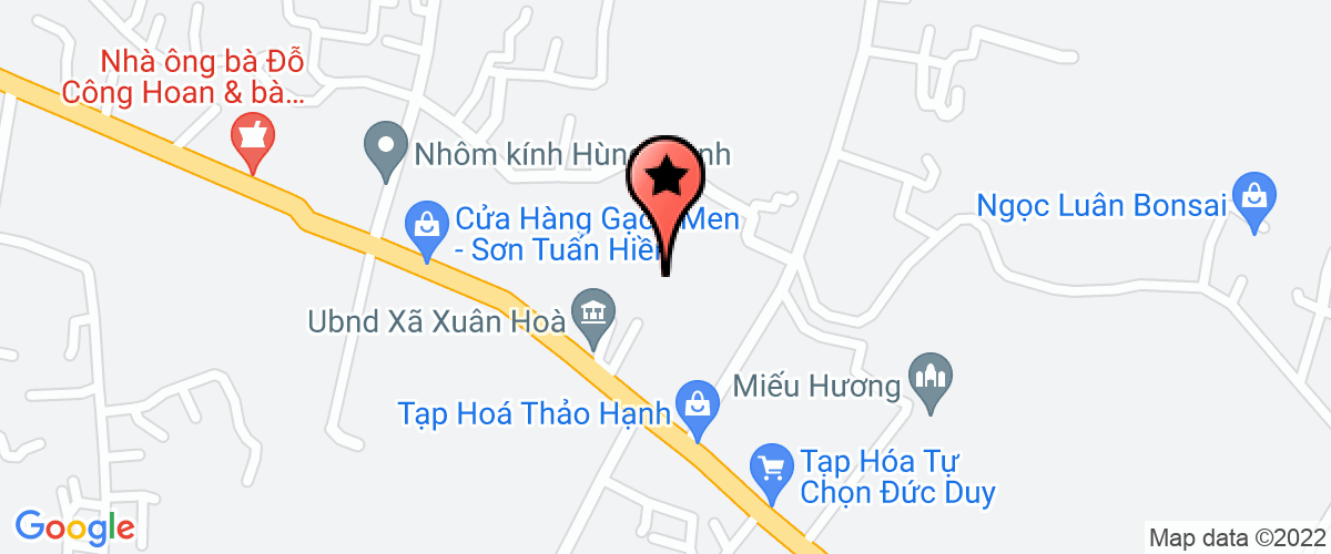 Map go to xa DVNN Xuan Hoa Cooperation