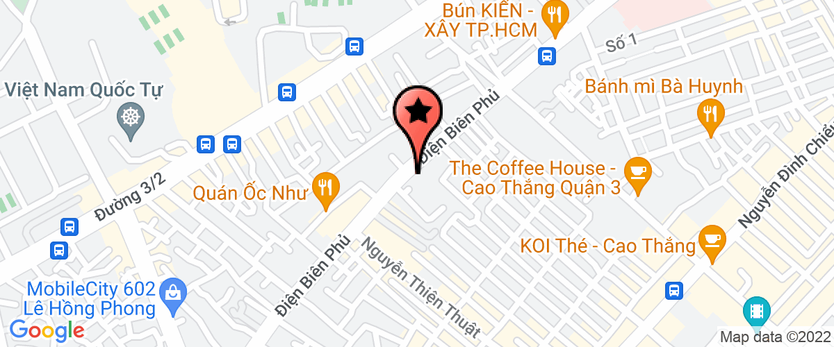 Map go to Doi No Nam Thanh Service Company Limited