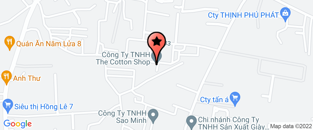 Bản đồ đến Công Ty TNHH The Cotton Shop