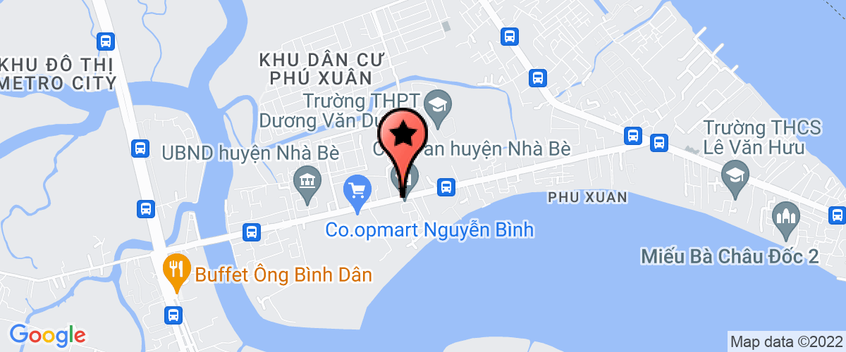 Map go to Toa an Nhan Dan Nha Be District