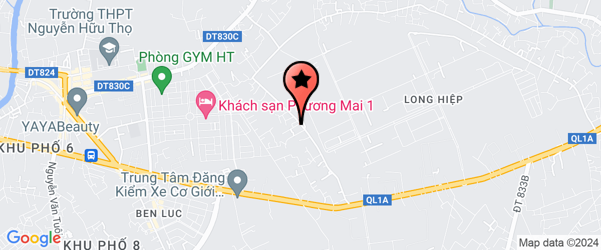 Map go to Branch of XNK Duc Nguyen Company Limited