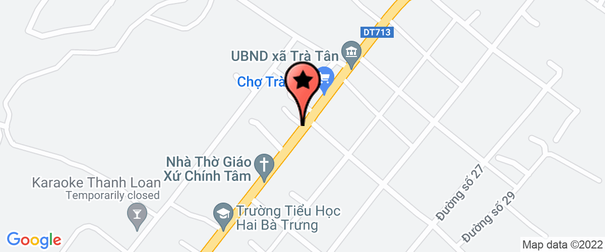 Map go to Kim Hong - Tra Tan Gold Shop Private Enterprise