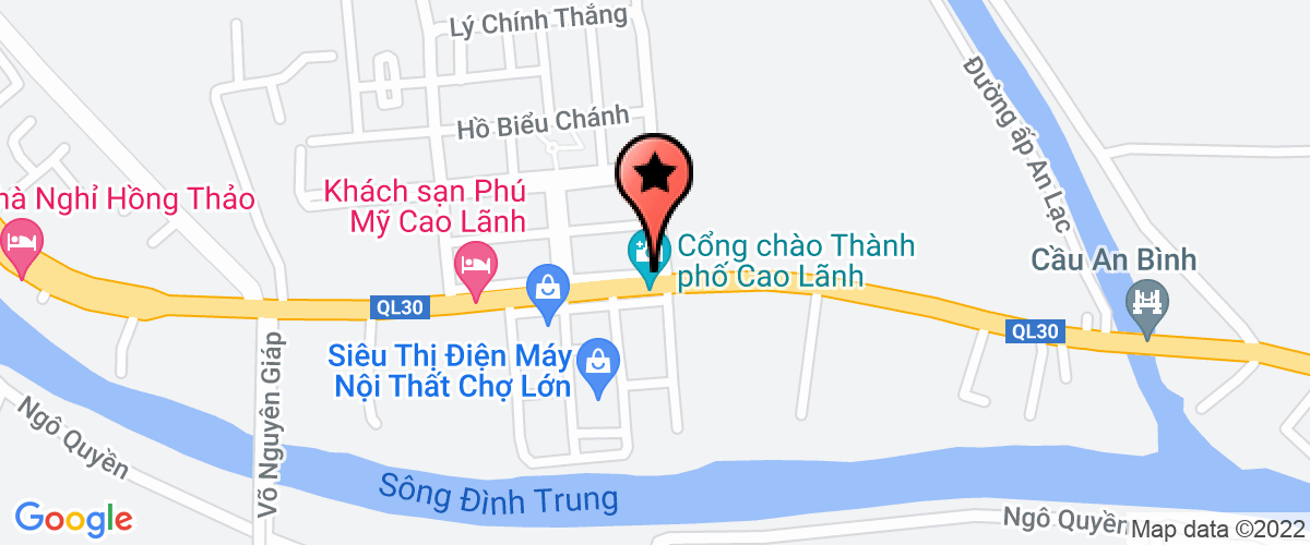 Bản đồ đến Uỷ Ban Mặt Trận Tổ Quốc Việt Nam huyện Tân Hồng
