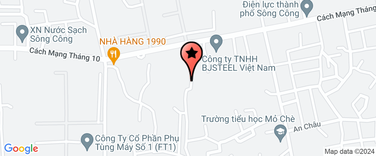 Map go to Thinh Dat Thai Nguyen Trading Joint Stock Company