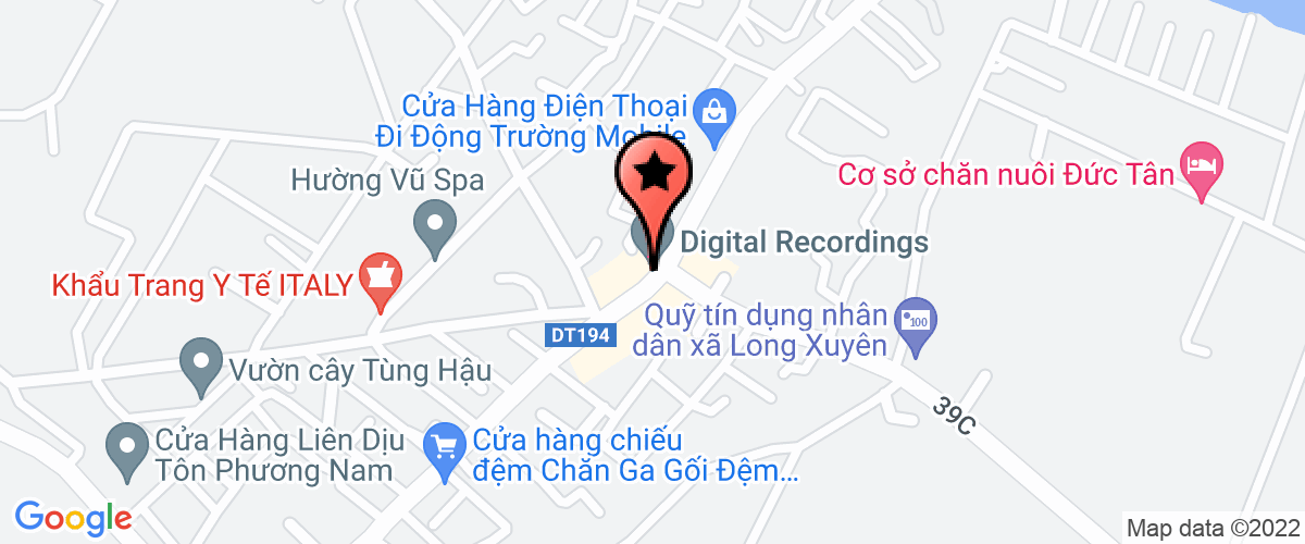 Map go to Dac Ngan Private Enterprise