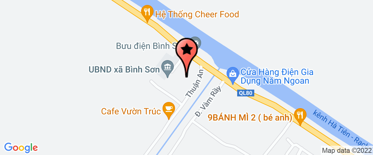 Map go to Gia Nong Lam Joint Stock Company