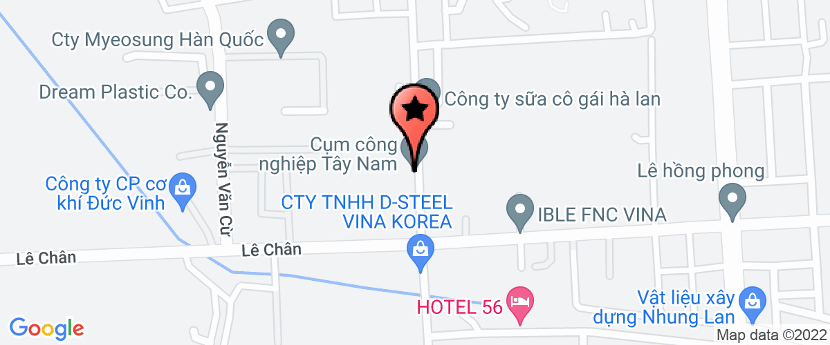 Map go to co phan HACERA( Nop ho nha thau) Company