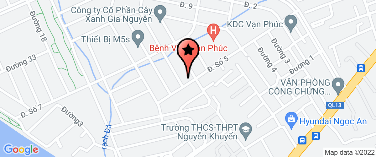 Map go to Thanh Phuc Trading Manufacture Company Limited