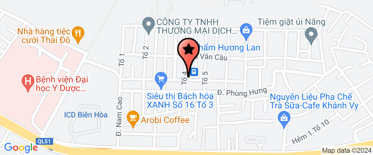Map go to Hoang Vi Trading And Production Company Limited