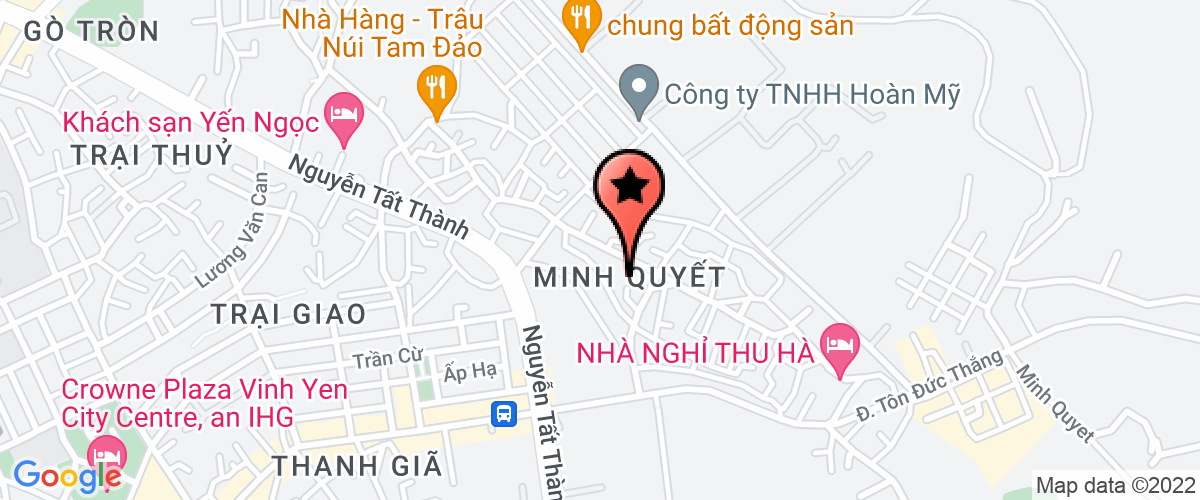 Map go to Vinh Dien Agricultural Investment Joint Stock Company