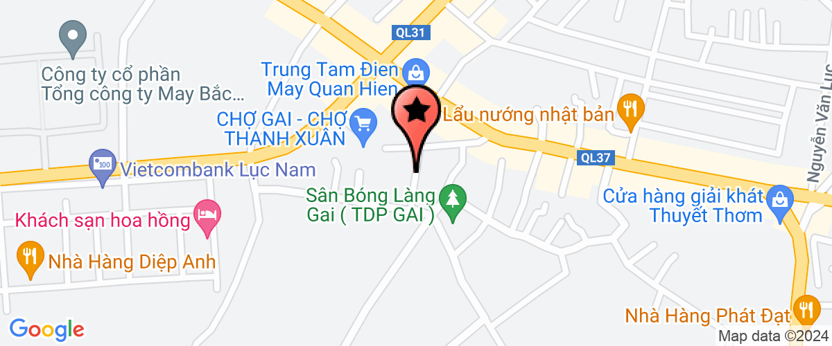 Bản đồ đến Công Ty TNHH Tpa Bắc Giang