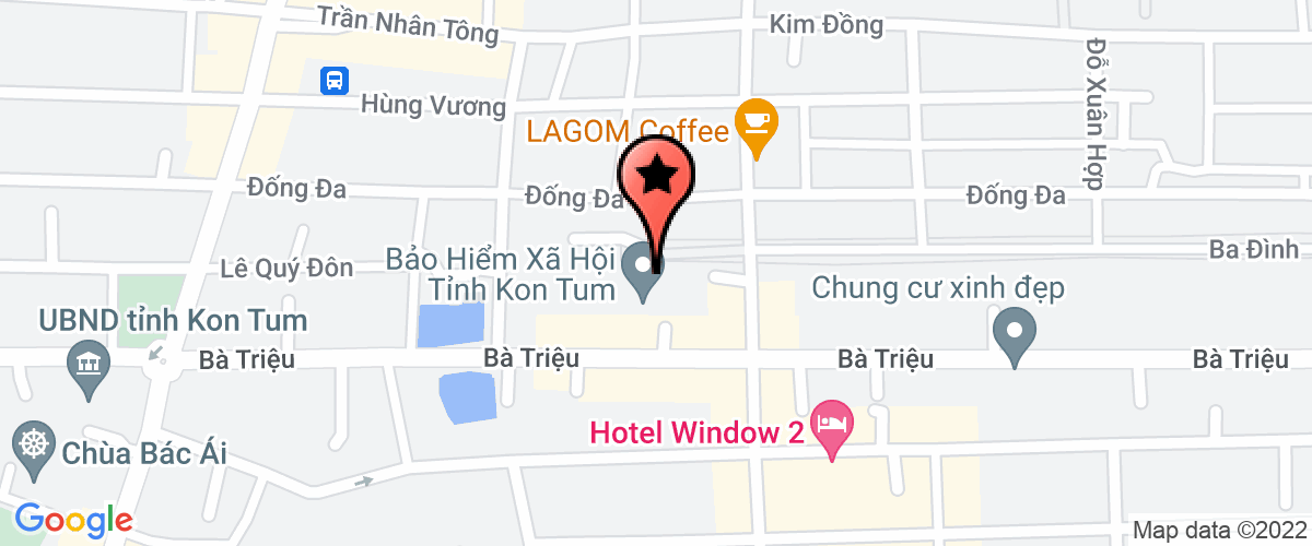 Map go to Bao hiem xa hoi Kon tum Province