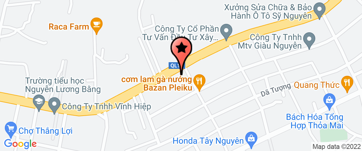 Map go to mot thanh vien Hoang Suong Company Limited