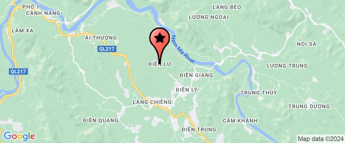 Bản đồ đến Trường mầm non xã Điền Lư