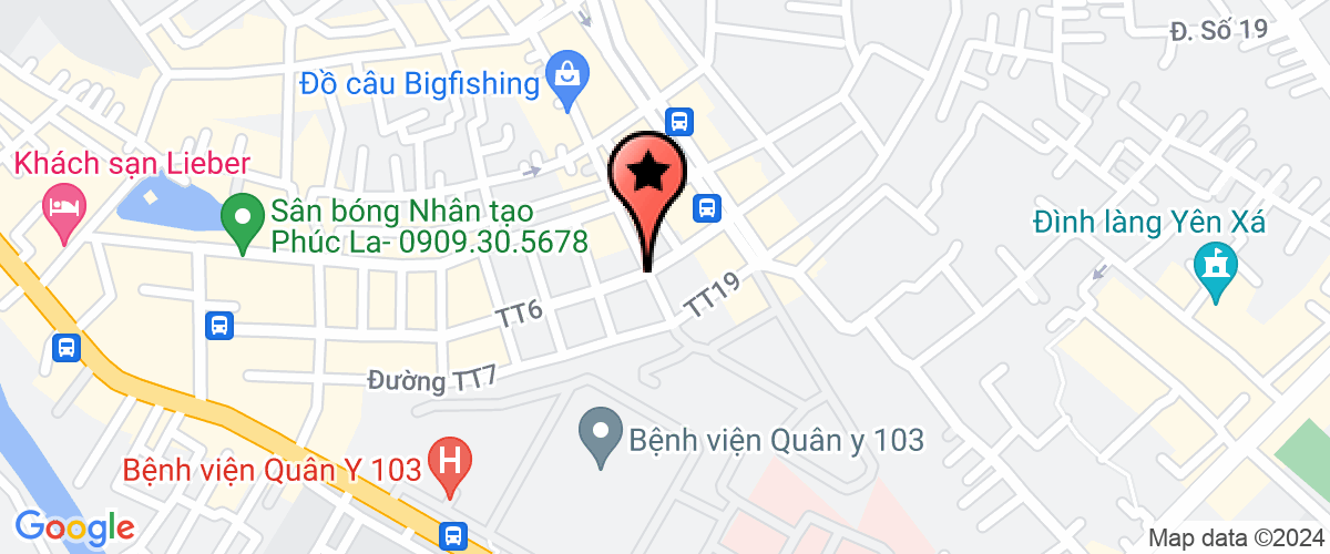 Map go to Thoi Dai Moi Import Export Investment Joint Stock Company