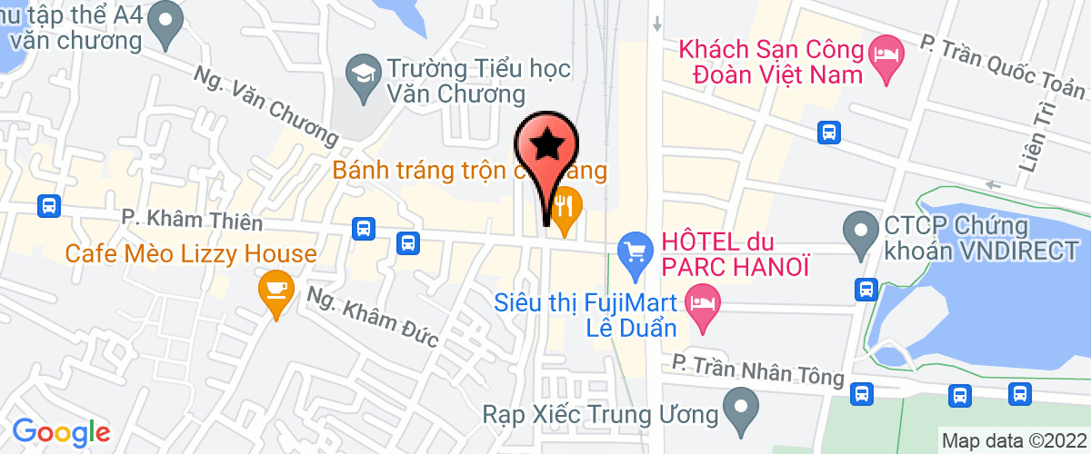 Map go to Branch of  Duong Sat Ha Noi Dau May Ha Noi Transport Enterprise