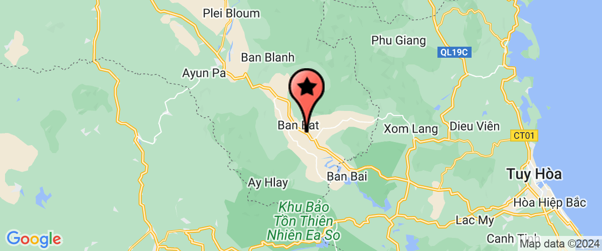Bản đồ đến Ban quản lý FLICH huyện Krôngpa
