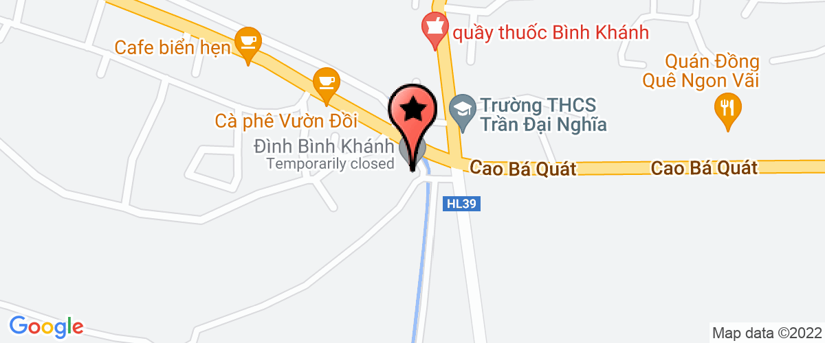 Map go to Hoa Thuan Tien Production & Trading Company Limited