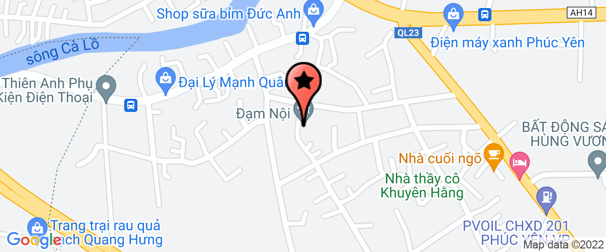 Map go to Binh Minh Trading Joint Stock Company