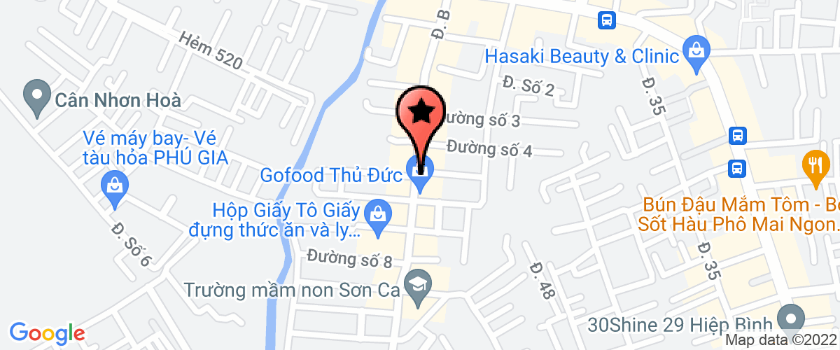 Map go to Massage Huong Sen Service Company Limited